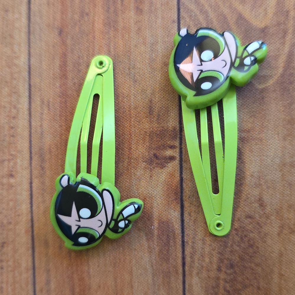 The Powerpuff Girls Green Character Barrette Set - Picture 4 of 4